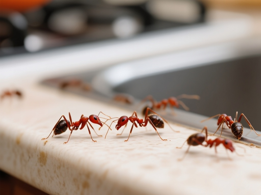 Ant infestation in kitchen